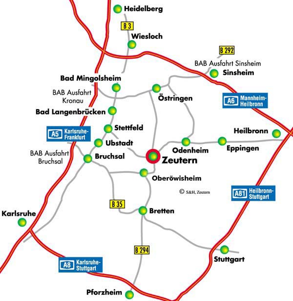 Anfahrt &Uuml;berregional